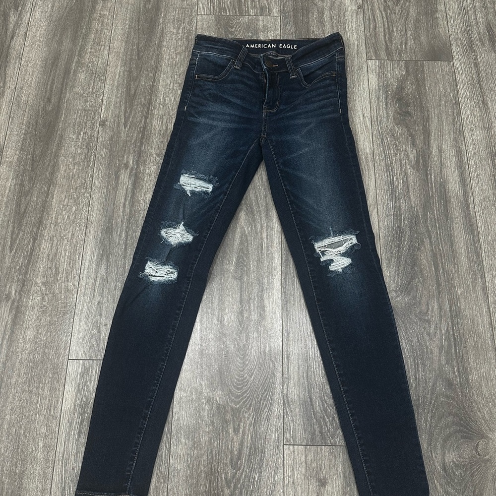 American Eagle Outfitters Women's Jeans Stretch Jigging Size 0 Regular